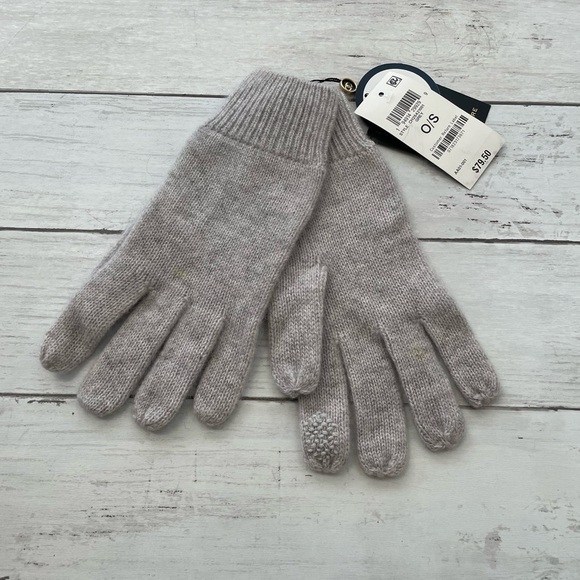 Charter Club Women's Cashmere Touch Gloves, Created for Macy's gray winter fall - Picture 3 of 10